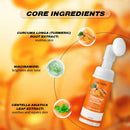Limpador de Cúrcuma Hidratar Brilho Facial Tom de Pele Lavagem Facial Diária Espuma com Escova Cuidados com a Pele Extrato de Fruta de Limão Limpo