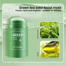 Máscara Facial Sólida Stick Chá Verde Mel Pêssego Limpeza Poro Hidratante Longo Carvão Berinjela Filme de Lama