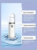 Pulverizador Facial de Névoa USB – Umidificador, Nebulizador Recarregável e Vaporizador Facial – Dispositivo de Beleza e Hidratação para Cuidados com a Pele Facial