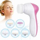 Limpador Facial Elétrico 5 EM 1 Escova de Limpeza Facial Máquina de Lavar Spa Cuidados com a Pele Massageador Limpeza de Cravos Ferramentas de Limpeza Facial