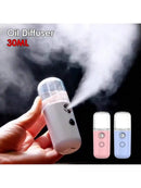Pulverizador Facial de Névoa USB – Umidificador, Nebulizador Recarregável e Vaporizador Facial – Dispositivo de Beleza e Hidratação para Cuidados com a Pele Facial